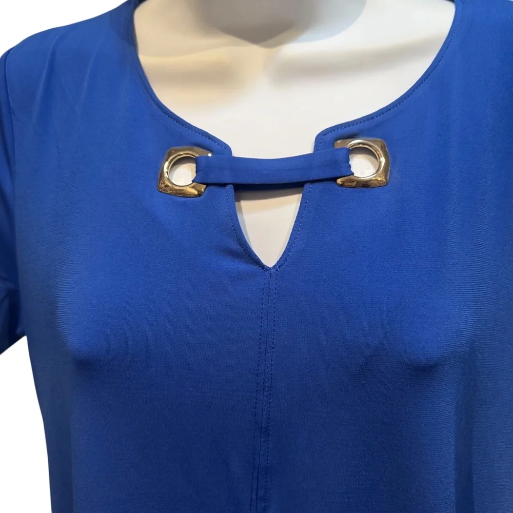 Nina Leonard Blue Mini Dress Size Small New with Tag